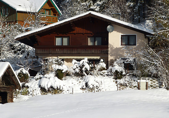 Unser Haus im Winter - Südseite